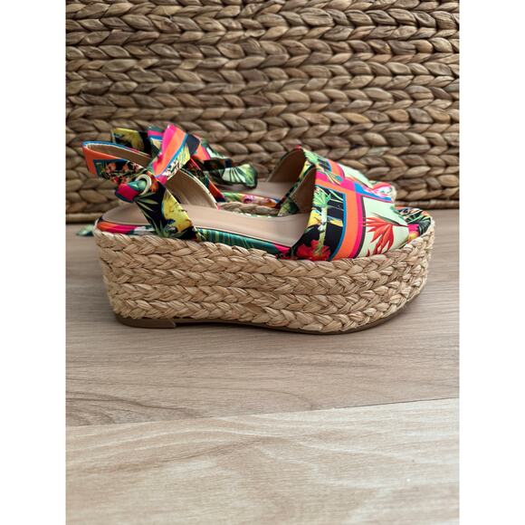 NWOB! I.N.C. International Concepts Fletcherr Lace-Up Wedge Sandals - Picture 3 of 8